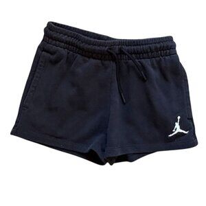 Jordan Girls Athletic Shorts-Cotton Blend-Black-Size M (10/12)-GUC